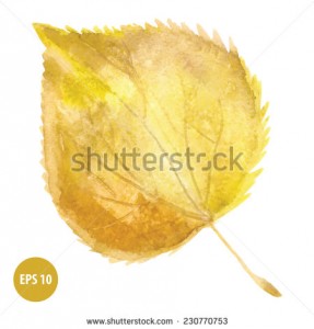 painting autumn foliage, watercolor leaf